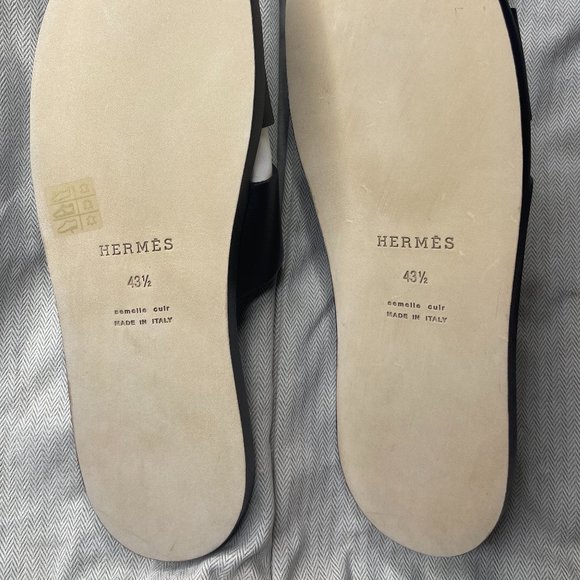 Hermès Brand New, Unworn Men's Izmir sandal - Black - Size 43.5 w/Box - Picture 12 of 13